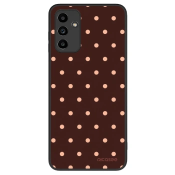 Szilikon tok erre a típusra Samsung Galaxy A04s A047F - Peach Dots & Chocolate