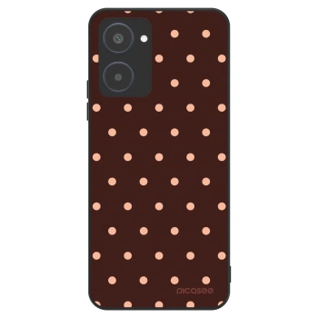 Szilikon tok erre a típusra Realme 10 4G - Peach Dots & Chocolate
