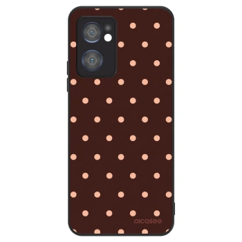 Szilikon tok erre a típusra OPPO Reno 7 5G - Peach Dots & Chocolate