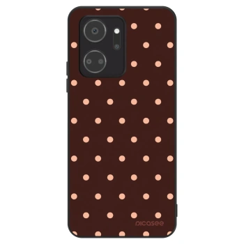 Szilikon tok erre a típusra Honor X7a - Peach Dots & Chocolate