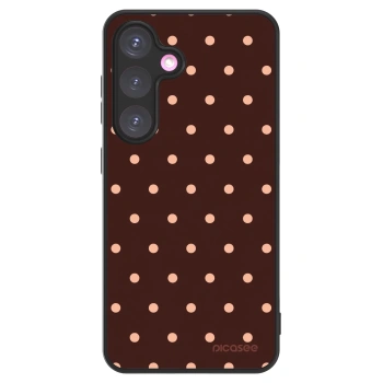 Picasee ULTIMATE CASE Samsung Galaxy S24+ S926B 5G - készülékre - Peach Dots & Chocolate