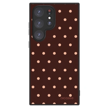 Picasee ULTIMATE CASE Samsung Galaxy S24 Ultra S928B 5G - készülékre - Peach Dots & Chocolate
