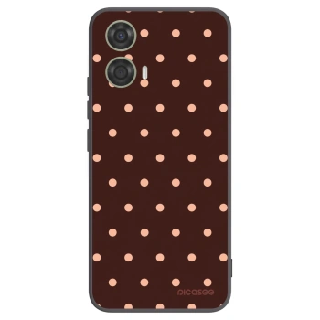 Tok az alábbi mobiltelefonokra Motorola Moto G24 - Peach Dots & Chocolate