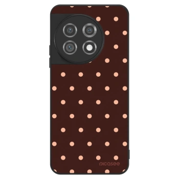 Szilikon tok erre a típusra OnePlus 11 5G - Peach Dots & Chocolate