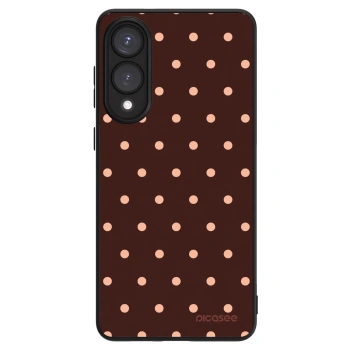 Szilikon tok erre a típusra Samsung Galaxy S25 Edge 5G - Peach Dots & Chocolate