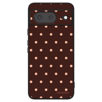 Szilikon tok erre a típusra Google Pixel 8a - Peach Dots & Chocolate
