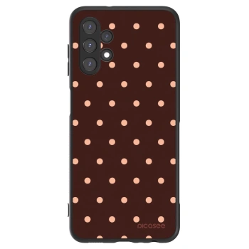 Szilikon tok erre a típusra Samsung Galaxy A13 5G - Peach Dots & Chocolate