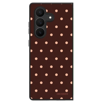 Szilikon tok erre a típusra Samsung Galaxy Z Fold7 5G - Peach Dots & Chocolate