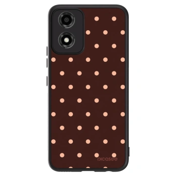 Szilikon tok erre a típusra Motorola Moto E14 - Peach Dots & Chocolate