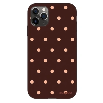 Szilikon tok erre a típusra Apple iPhone 11 Pro - Peach Dots & Chocolate