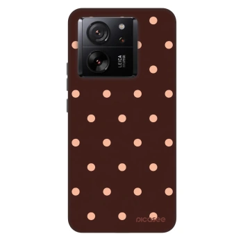Szilikon tok erre a típusra Xiaomi 13T Pro - Peach Dots & Chocolate