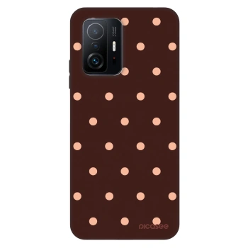 Szilikon tok erre a típusra Xiaomi 11T Pro - Peach Dots & Chocolate