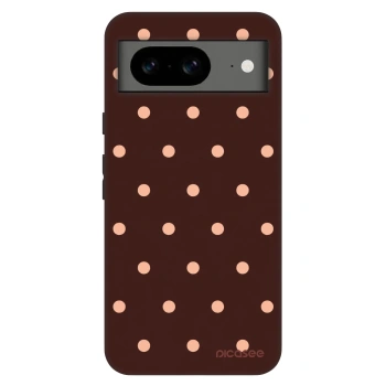Szilikon tok erre a típusra Google Pixel 8 Pro - Peach Dots & Chocolate