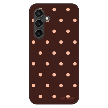 Szilikon tok erre a típusra Samsung Galaxy S24 FE S721B - Peach Dots & Chocolate