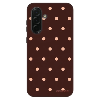 Szilikon tok erre a típusra Samsung Galaxy A36 5G - Peach Dots & Chocolate