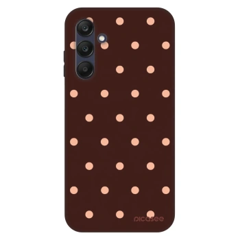 Szilikon tok erre a típusra Samsung Galaxy A25 A256B 5G - Peach Dots & Chocolate