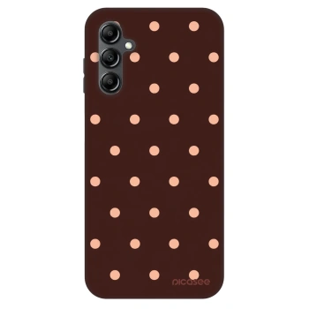 Szilikon tok erre a típusra Samsung Galaxy A14 4G A145R - Peach Dots & Chocolate