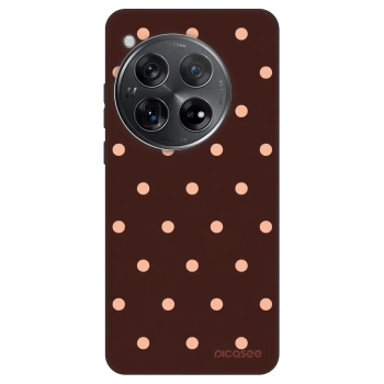 Szilikon tok erre a típusra OnePlus 12 5G - Peach Dots & Chocolate