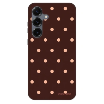 Szilikon tok erre a típusra Samsung Galaxy S25 5G - Peach Dots & Chocolate