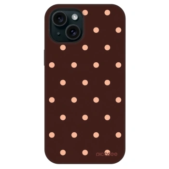 Szilikon tok erre a típusra Apple iPhone 13 - Peach Dots & Chocolate