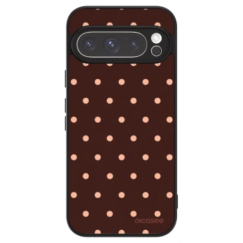 Szilikon tok erre a típusra Google Pixel 9 Pro XL - Peach Dots & Chocolate