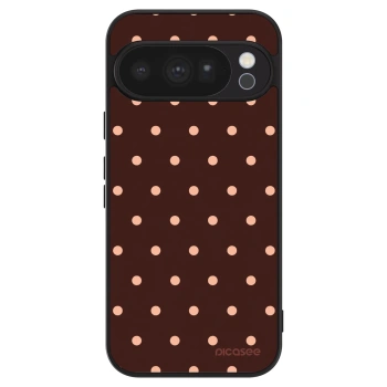 Szilikon tok erre a típusra Google Pixel 10 Pro - Peach Dots & Chocolate