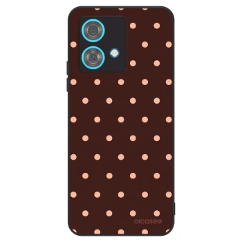 Szilikon tok erre a típusra Motorola Edge 40 Neo - Peach Dots & Chocolate