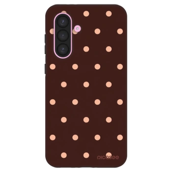 Szilikon tok erre a típusra Samsung Galaxy A56 5G A566B - Peach Dots & Chocolate