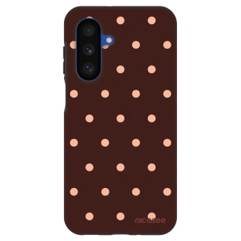 Szilikon tok erre a típusra Samsung Galaxy A17 5G - Peach Dots & Chocolate