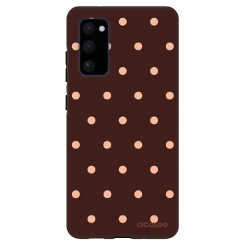 Szilikon tok erre a típusra Samsung Galaxy S20 FE - Peach Dots & Chocolate