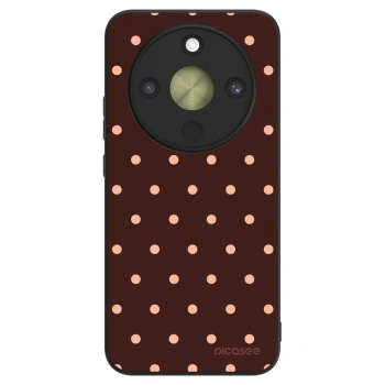 Szilikon tok erre a típusra Honor Magic8 Lite 5G - Peach Dots & Chocolate