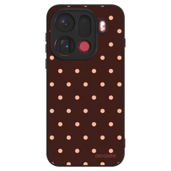 Szilikon tok erre a típusra OPPO Find X9 Pro - Peach Dots & Chocolate