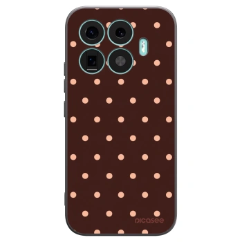Picasee fekete szilikon tok az alábbi mobiltelefonokra Xiaomi 17T - Peach Dots & Chocolate