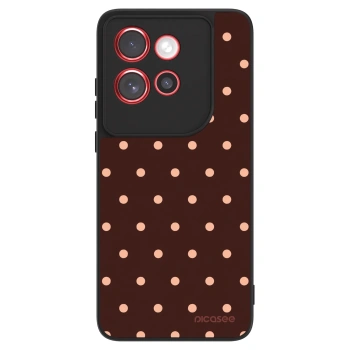 Szilikon tok erre a típusra Motorola Edge 60 Neo 5G - Peach Dots & Chocolate