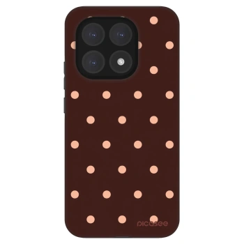 Szilikon tok erre a típusra Xiaomi 15T - Peach Dots & Chocolate