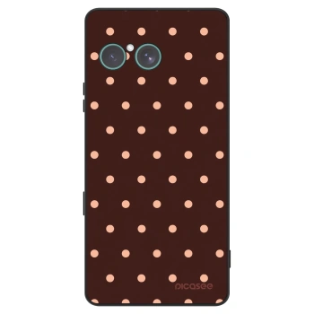 Szilikon tok erre a típusra Sony Xperia 10 VII - Peach Dots & Chocolate