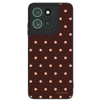 Szilikon tok erre a típusra Motorola Moto G57 Power - Peach Dots & Chocolate