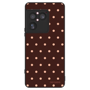 Szilikon tok erre a típusra Sony Xperia 1 VIII 5G - Peach Dots & Chocolate