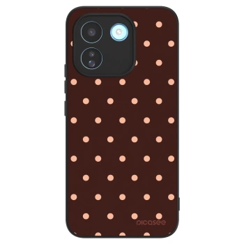 Szilikon tok erre a típusra Xiaomi Redmi Note 17 Pro MAX 5G - Peach Dots & Chocolate