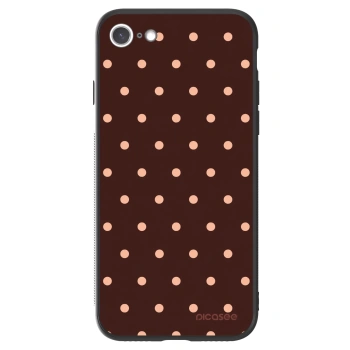 Picasee ULTIMATE CASE Apple iPhone 7 - készülékre - Peach Dots & Chocolate