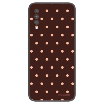 Tok az alábbi mobiltelefonokra Samsung Galaxy A30s A307F - Peach Dots & Chocolate