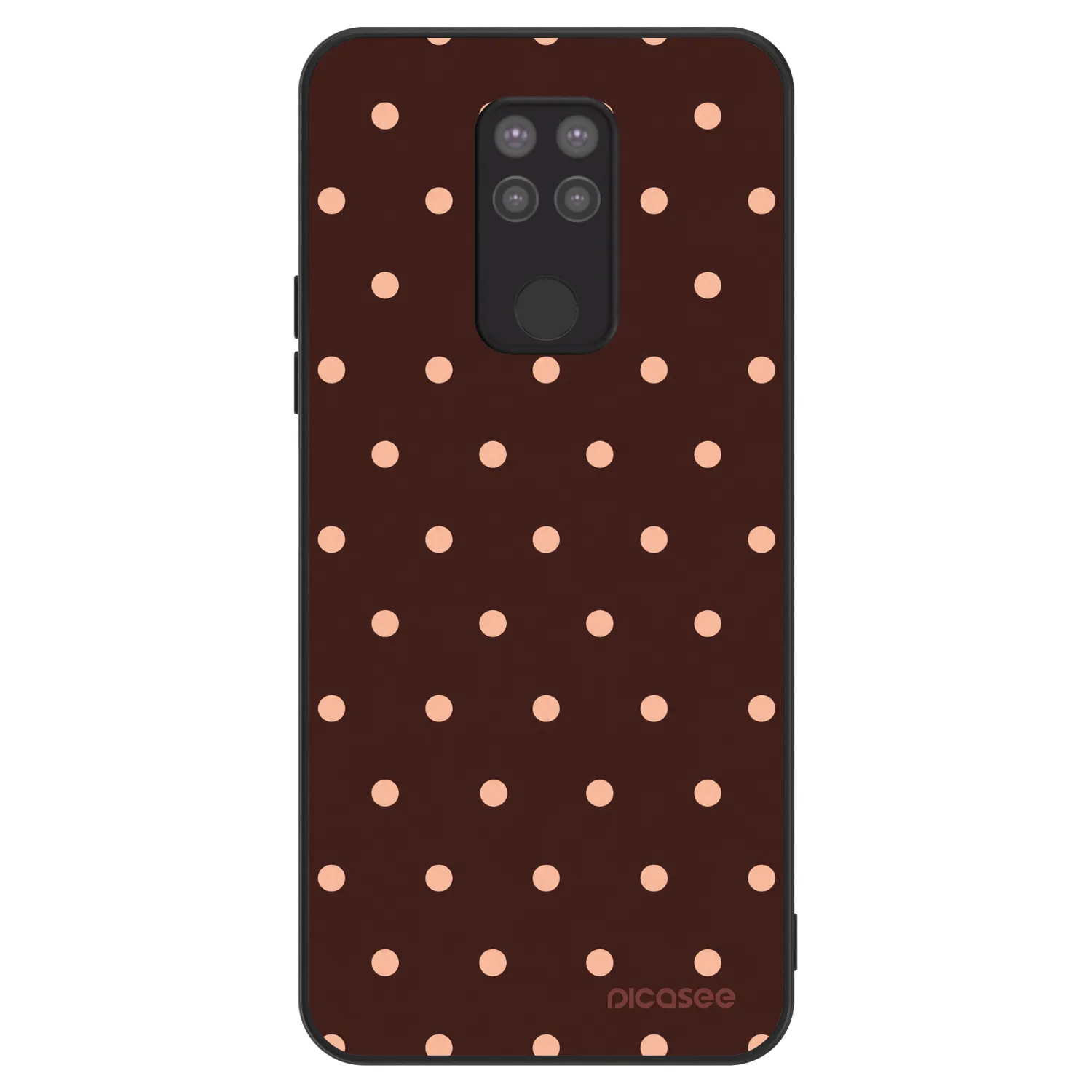 Picasee ULTIMATE CASE Xiaomi Redmi Note 9 - készülékre - Peach Dots & Chocolate