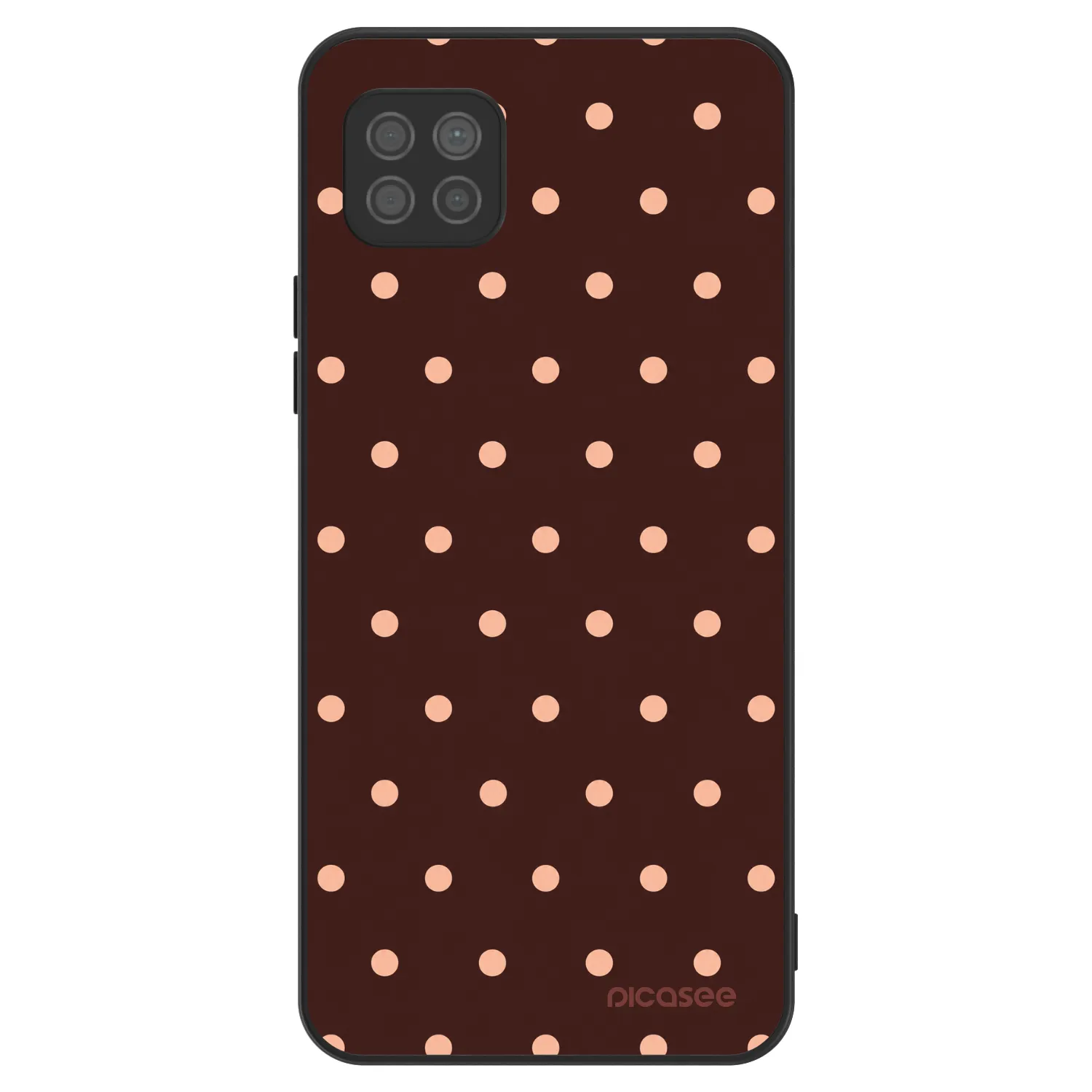 Picasee ULTIMATE CASE Huawei P40 Lite - készülékre - Peach Dots & Chocolate