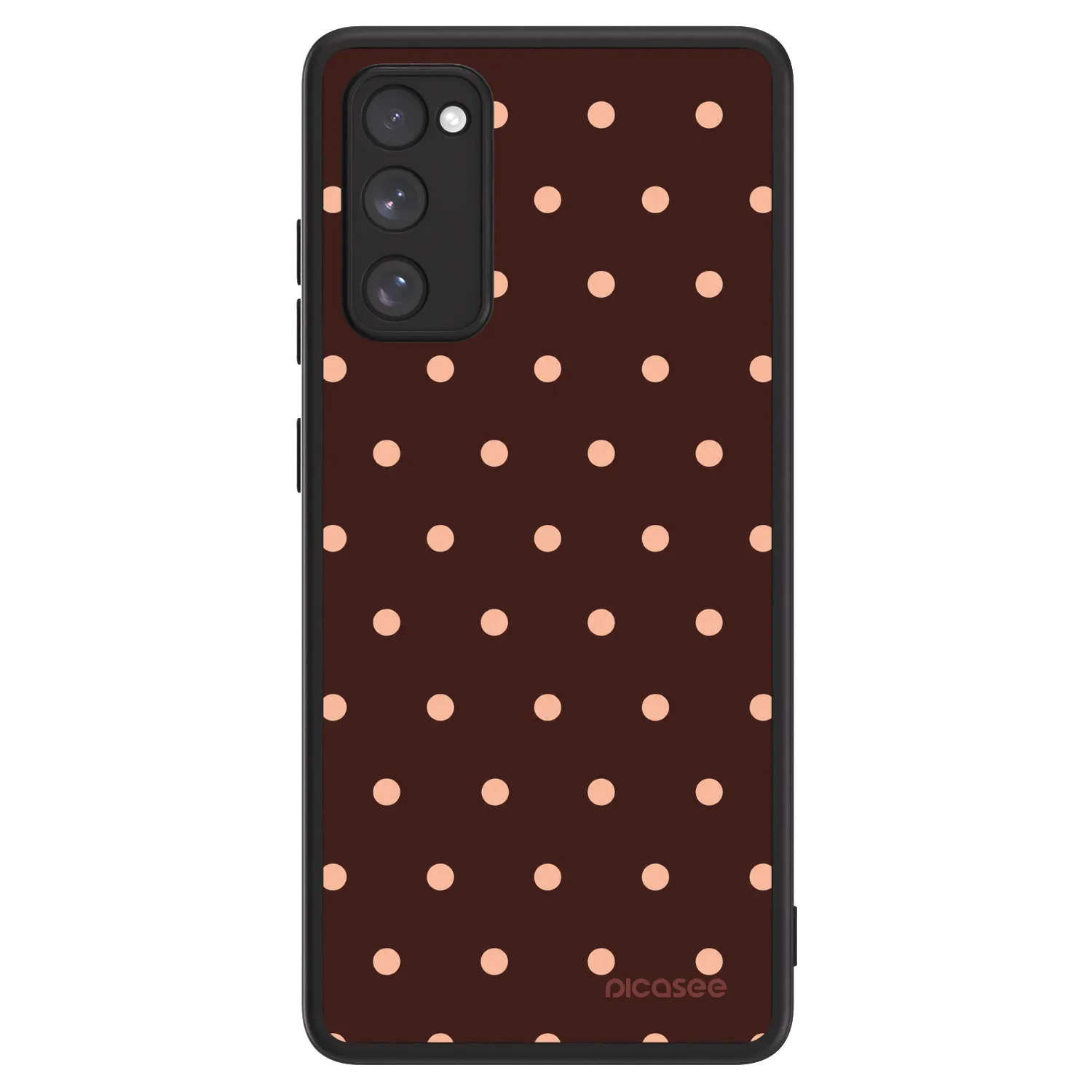 Picasee ULTIMATE CASE Samsung Galaxy S20 FE - készülékre - Peach Dots & Chocolate