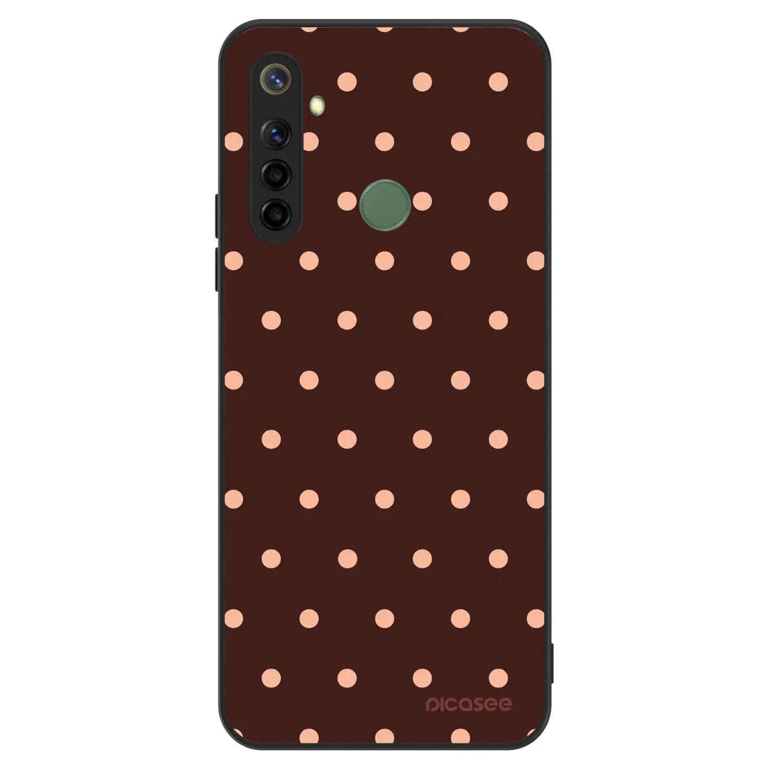 Picasee ULTIMATE CASE Realme 6i - készülékre - Peach Dots & Chocolate