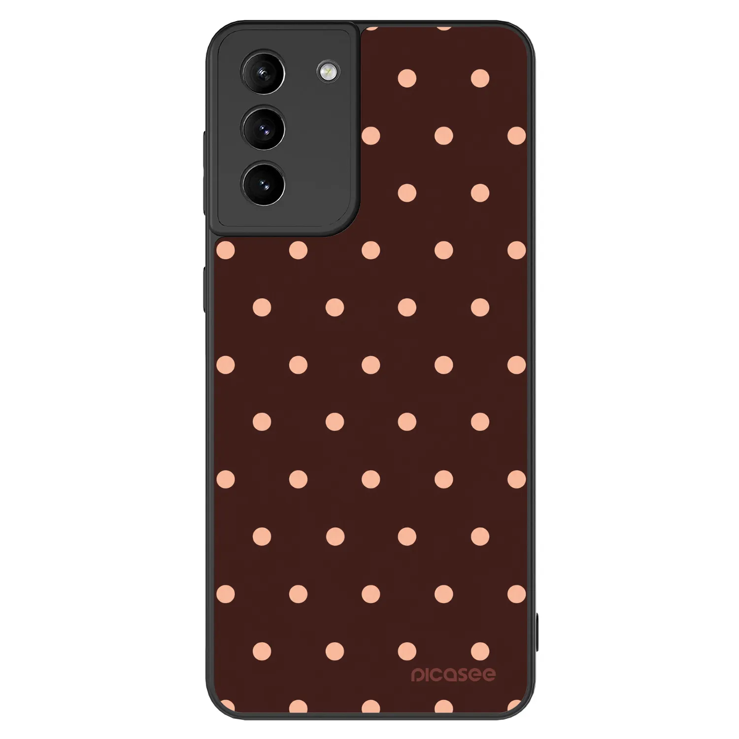 Picasee ULTIMATE CASE Samsung Galaxy S21+ 5G G996F - készülékre - Peach Dots & Chocolate