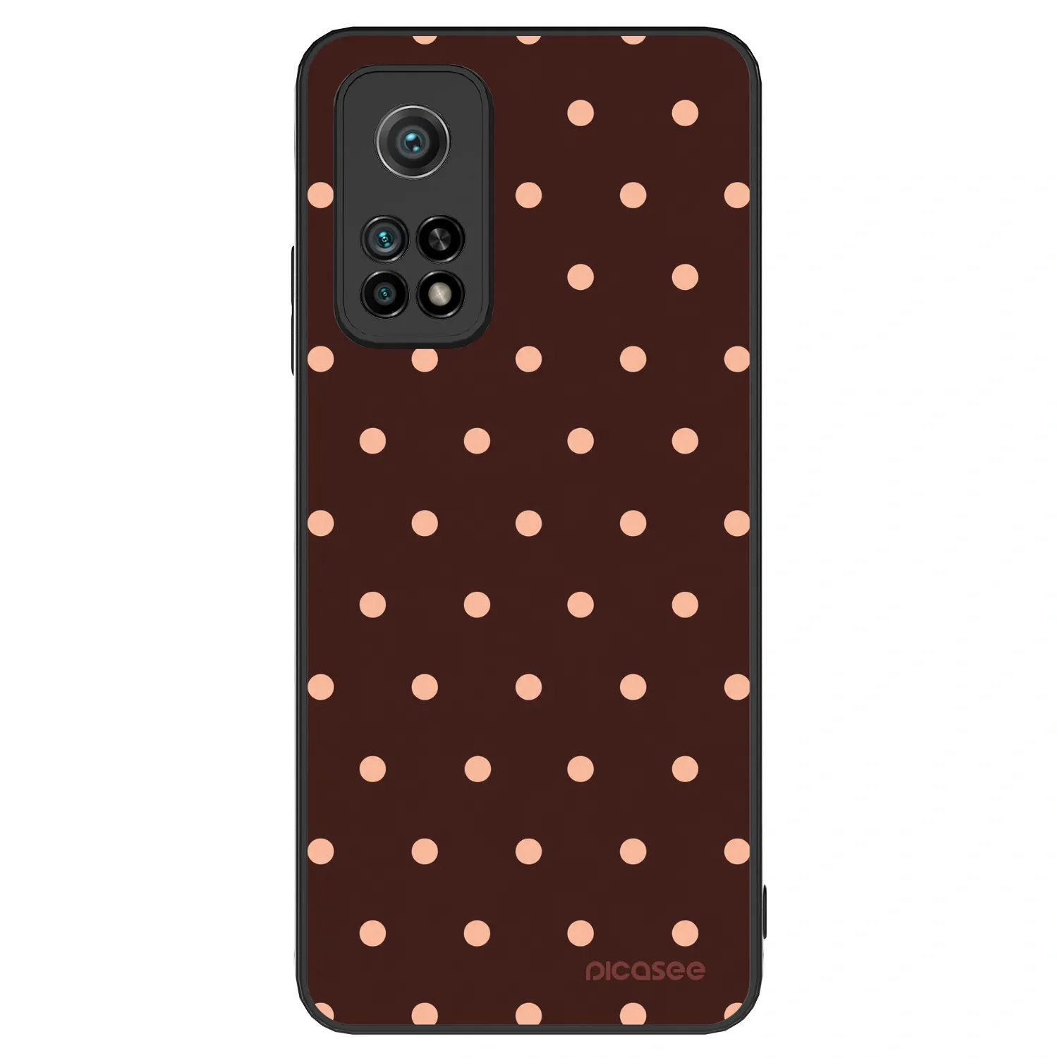 Picasee ULTIMATE CASE Xiaomi Mi 10T - készülékre - Peach Dots & Chocolate