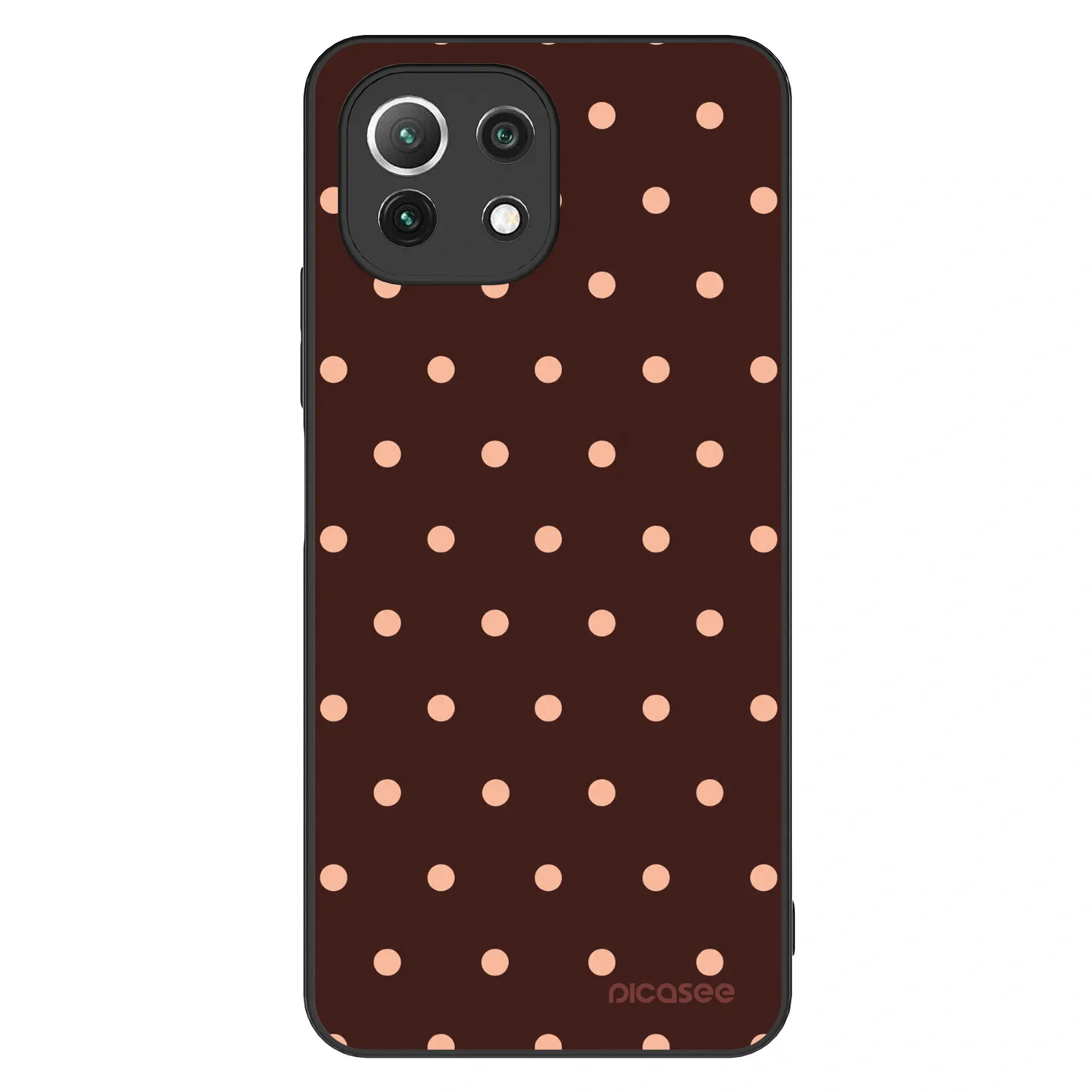 Picasee ULTIMATE CASE Xiaomi Mi 11 Lite - készülékre - Peach Dots & Chocolate