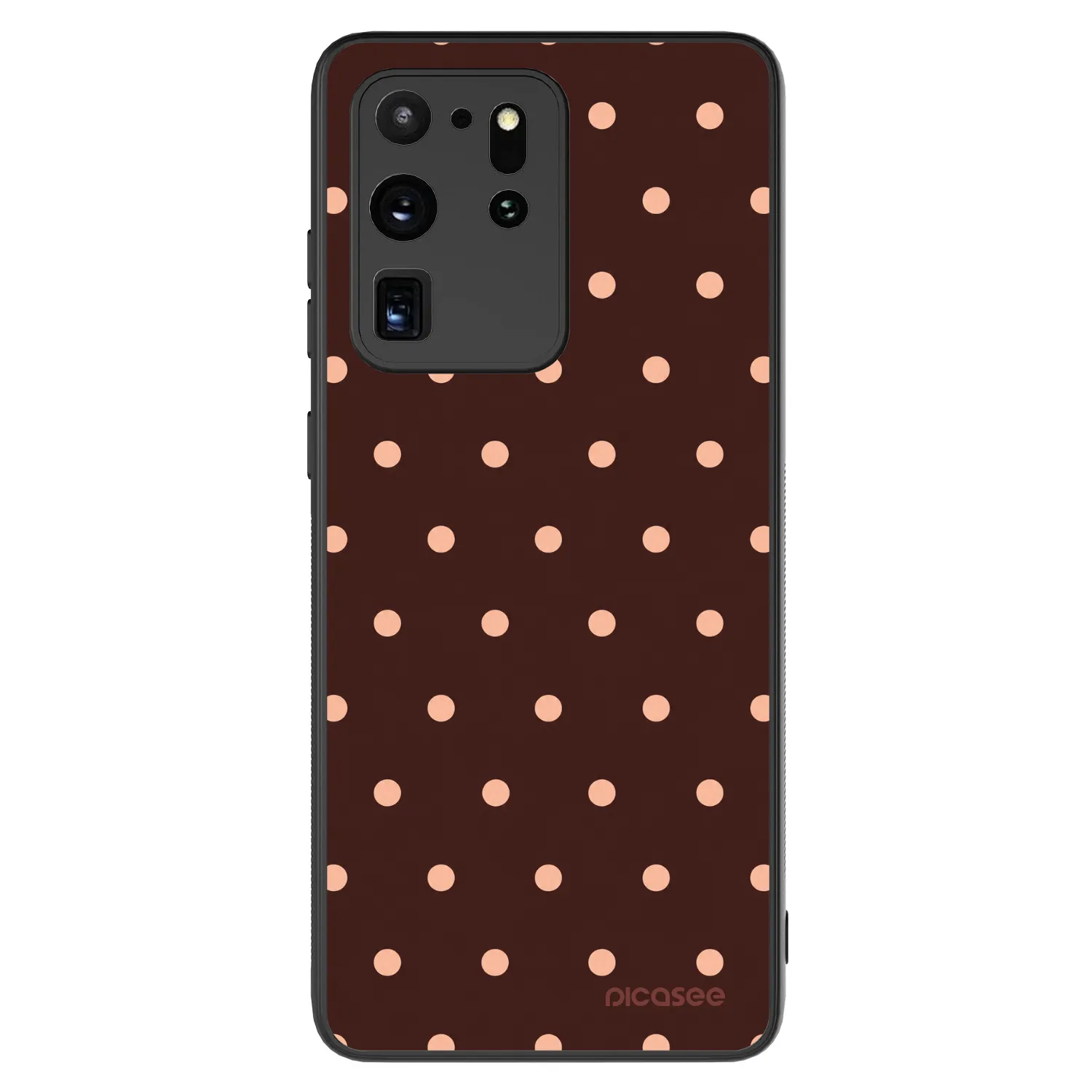 Picasee ULTIMATE CASE Samsung Galaxy S20 Ultra 5G G988F - készülékre - Peach Dots & Chocolate