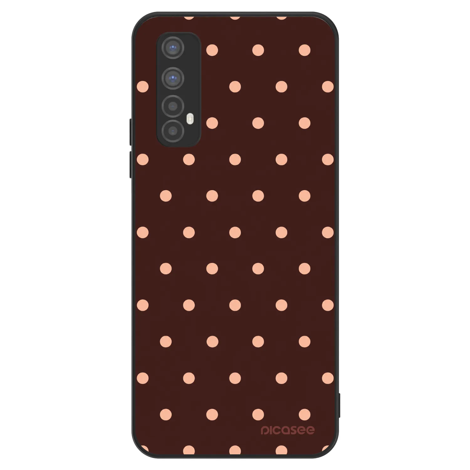 Picasee ULTIMATE CASE Realme 7 - készülékre - Peach Dots & Chocolate